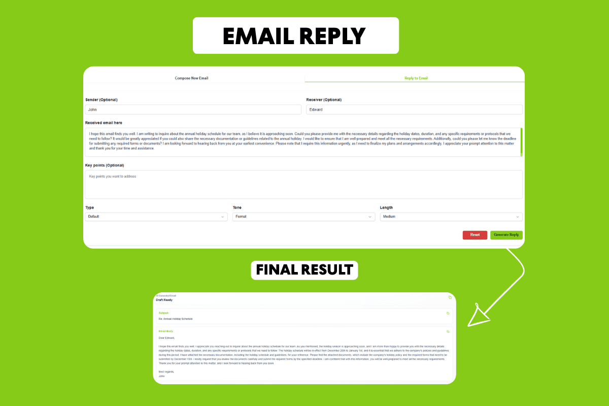 email reply