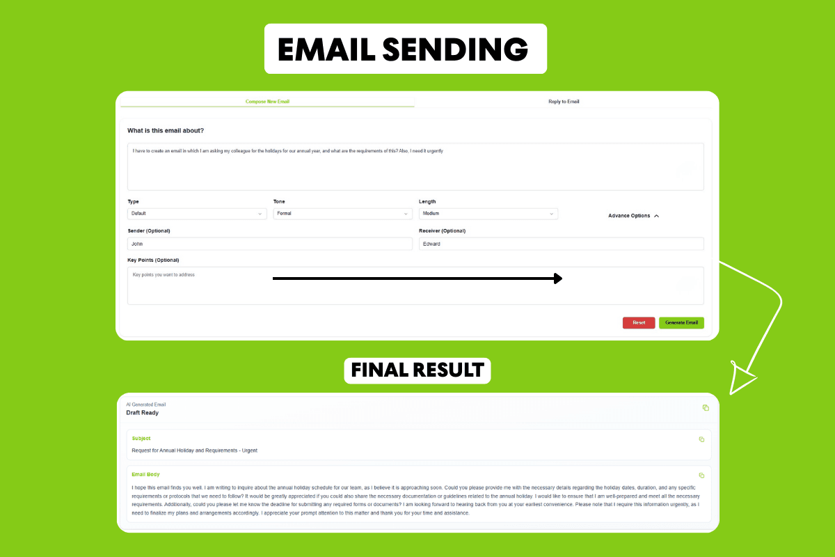 email sending