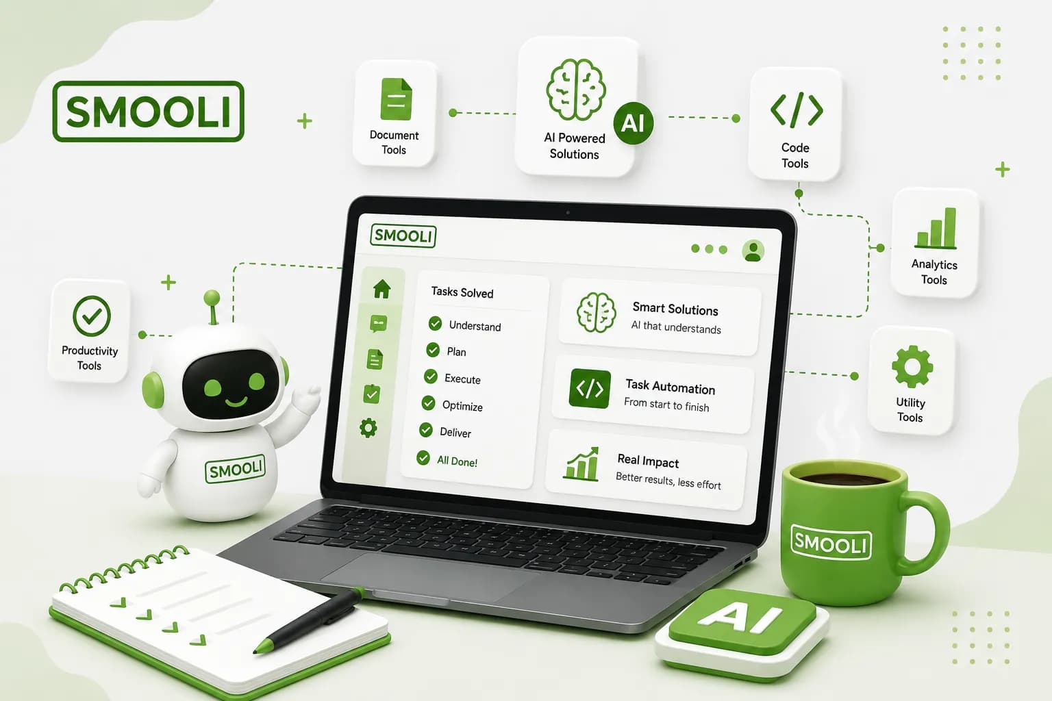 AI workflow support illustration