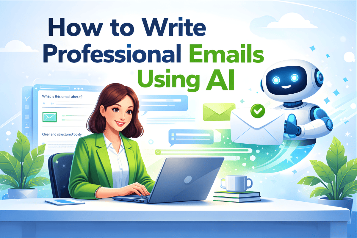 How to Write Professional Emails Using AI